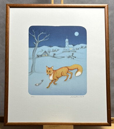 LIŠKA NA SNĚHU - HÜTTNEROVÁ IVA