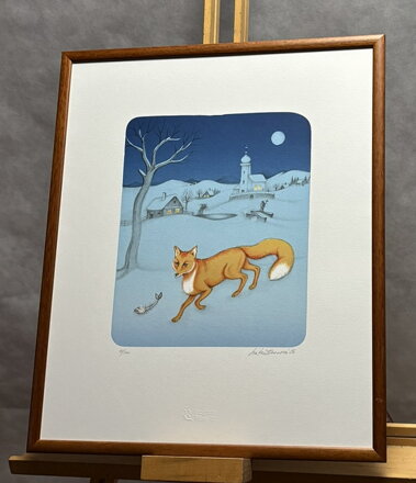 LIŠKA NA SNĚHU - HÜTTNEROVÁ IVA