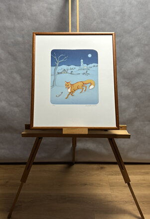 LIŠKA NA SNĚHU - HÜTTNEROVÁ IVA