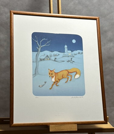 LIŠKA NA SNĚHU - HÜTTNEROVÁ IVA