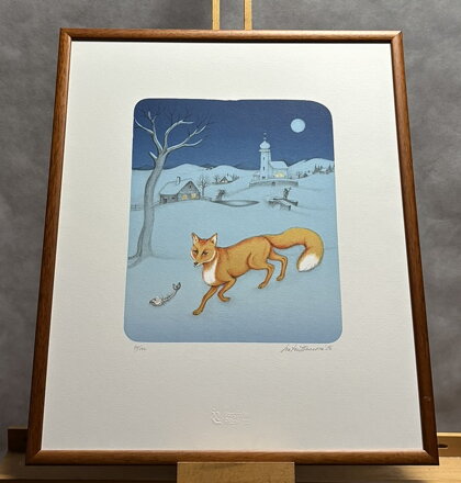 LIŠKA NA SNĚHU - HÜTTNEROVÁ IVA