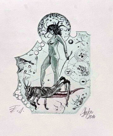 AKT DÍVKA S KONÍKEM - HUJBER GÜNTER