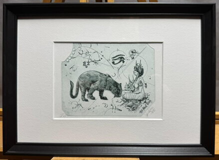 AKT DÍVKA S PANTEREM - HUJBER GÜNTER