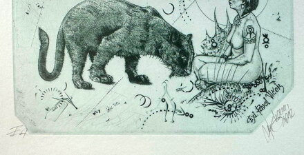 AKT DÍVKA S PANTEREM - HUJBER GÜNTER