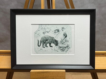 AKT DÍVKA S PANTEREM - HUJBER GÜNTER