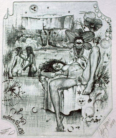 AKT - KOUPAJÍCÍ SE NYMFY - HUJBER GÜNTER