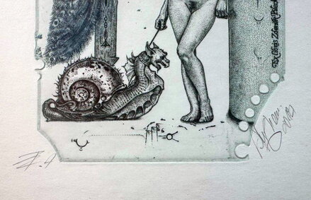 AKT NA PROCHÁZCE S MALÝM DRAKEM - HUJBER GÜNTER