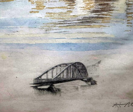 TYRŠŮV MOST V DĚČÍNĚ - JELÍNEK ALEX ADOLF