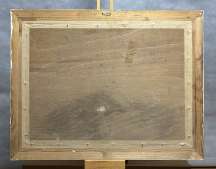 STŘECHY S VĚŽÍ V DÁLCE (CHRUDIM ČI PARDUBICE ?) - JIROUT ANTONÍN