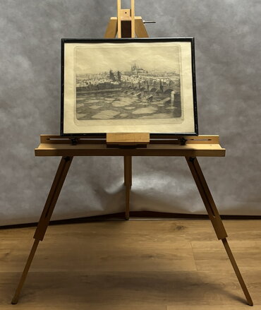 POHLED NA STAROU ZIMNÍ PRAHU - KOZINA KLIMEŠ BOHUMIL