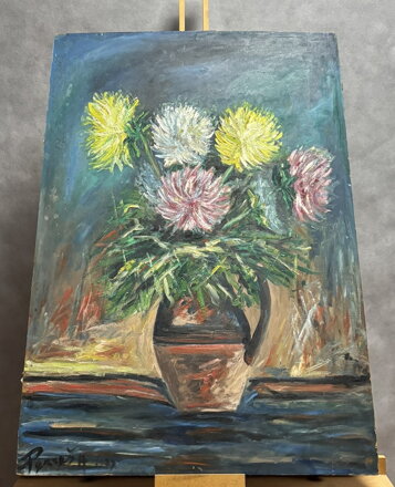 KVĚTINOVÉ ZÁTIŠÍ - SIGNOVÁN