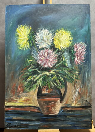 KVĚTINOVÉ ZÁTIŠÍ - SIGNOVÁN