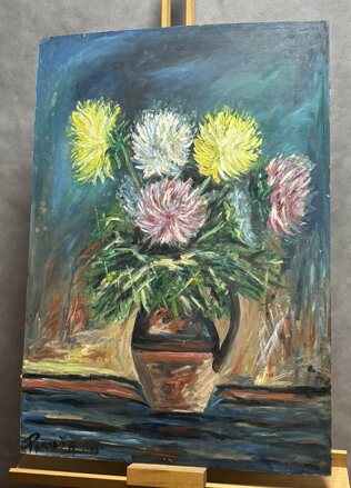 KVĚTINOVÉ ZÁTIŠÍ - SIGNOVÁN