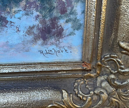 RYCHNOV NAD KNĚŽNOU PANORAMA - POHLED PŘES HABROVOU A LUKAVICI KU ORLICKÝM HORÁM - LINHART RUDOLF