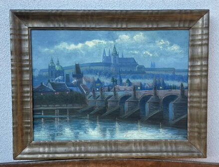 PRAHA PRAŽSKÝ HRAD V NOCI - NOVÁK KAREL