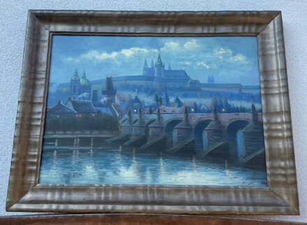 PRAHA PRAŽSKÝ HRAD V NOCI - NOVÁK KAREL