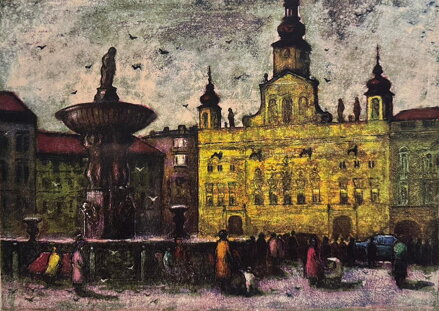 NÁMĚSTÍ V ČESKÝCH BUDĚJOVICÍCH - OBERTHOR KAREL