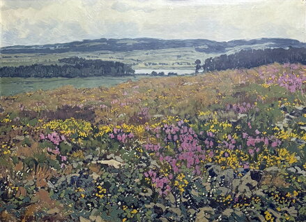 KVETOUCÍ LOUKA S VŘESEM - PANUŠKA JAROSLAV