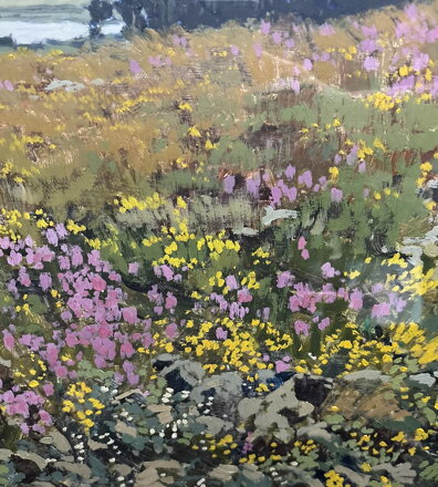 KVETOUCÍ LOUKA S VŘESEM - PANUŠKA JAROSLAV