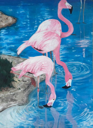 PLAMEŇÁCI - RŮŽOVÉ ZRCADLENÍ - NEZNÁMÝ AUTOR