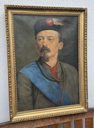 PORTRÉT MIROSLAVA TYRŠE ZAKLADATELE SOKOLA - NEZNÁMÝ AUTOR