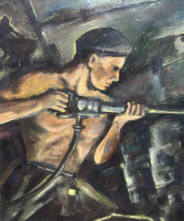 HORNÍK PŘI PRÁCI - PROCHÁZKA ANTONÍN