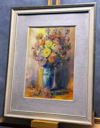 BOHATÁ KYTICE V MODRÉ VÁZE - RABIŇÁK