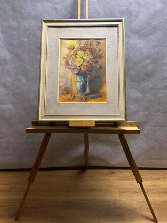 BOHATÁ KYTICE V MODRÉ VÁZE - RABIŇÁK