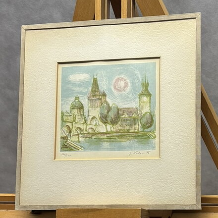 PRAHA U KARLOVA MOSTU - ŘÍHA JOSEF