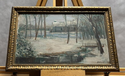 ZIMA U POTOKA ZA VSÍ - SEDLÁČEK