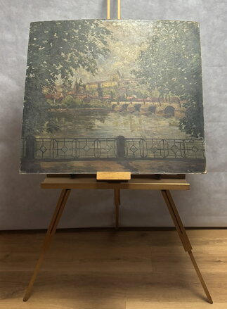 PRAHA POHLED NA HRADČANY OD VLTAVY - ŠIMŮNEK JAROSLAV