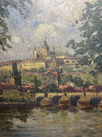 PRAHA POHLED NA HRADČANY OD VLTAVY - ŠIMŮNEK JAROSLAV