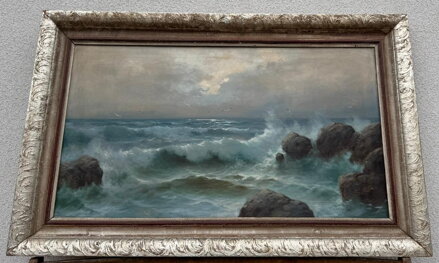 MOŘE - VLNY U SKALISEK - ŠOUREK FRANTIŠEK