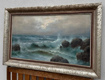 MOŘE - VLNY U SKALISEK - ŠOUREK FRANTIŠEK