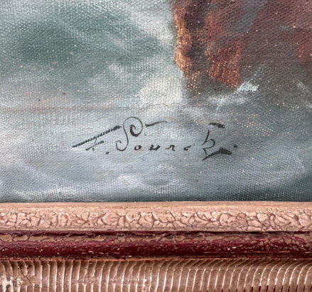 MOŘE - VLNY U SKALISEK - ŠOUREK FRANTIŠEK