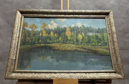 PODZIMNÍ MOTIV RYBNÍK V KOZOMÍNĚ - SVATOŠ J.