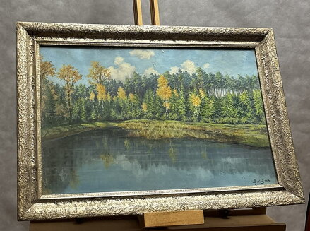 PODZIMNÍ MOTIV RYBNÍK V KOZOMÍNĚ - SVATOŠ J.