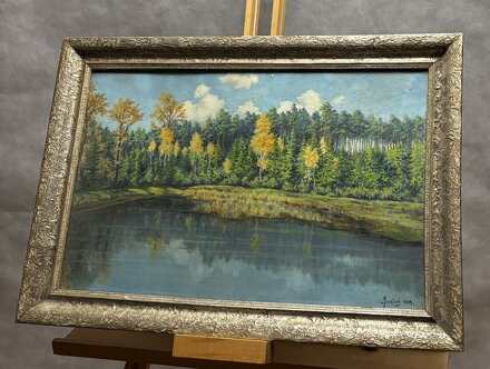 PODZIMNÍ MOTIV RYBNÍK V KOZOMÍNĚ - SVATOŠ J.