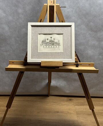 PRAGA PANORAMATICKÝ POHLED NA KARLŮV MOST A PRAŽSKÝ HRAD S DOMINANTOU MALOSTRANSKÝCH MOSTECKÝCH VĚŽÍ - ŠVENGSBÍR JIŘÍ