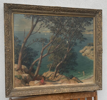 KOUPÁNÍ V MOŘI U SKAL - TAVÍK FRANTIŠEK ŠIMON