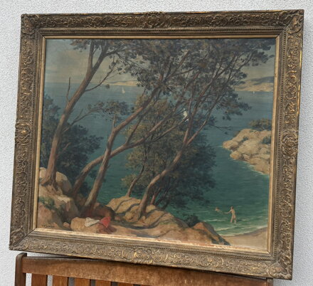 KOUPÁNÍ V MOŘI U SKAL - TAVÍK FRANTIŠEK ŠIMON