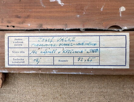 NA ZÁPRAŽÍ V KŘIŽANECH (KOSATCE)  - VACKE JOSEF