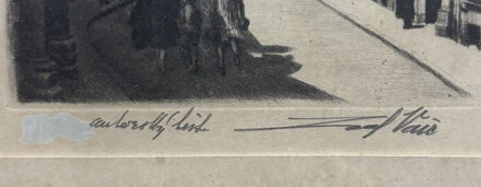 PRAHA PRAŽSKÝ HRAD Z VALDŠTEJNSKÉ ULICE - VAIC JOSEF