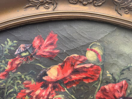 VLČÍ MÁKY VE VÁZE - SIGNOVÁN