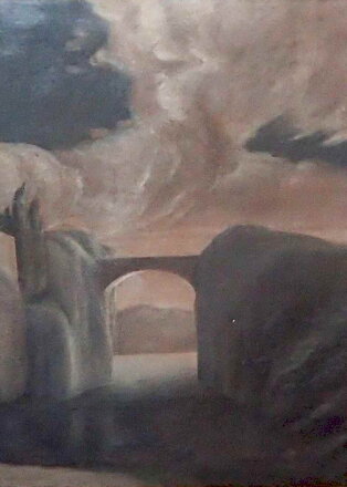 ZŘÍCENINA S ARKÁDOU - NEZNÁMÝ AUTOR