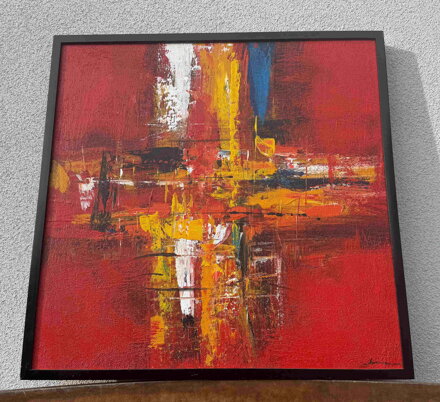 ABSTRAKTNÍ EXPRESIONISTICKÁ MALBA - SIGNOVÁN