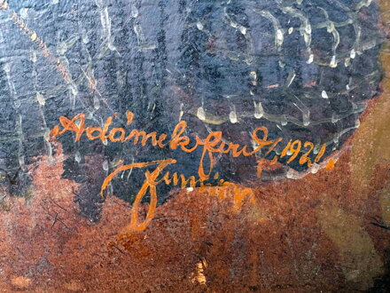 PORTRÉT HOLČIČKY S MAŠLÍ - ADÁMEK FERDINAND