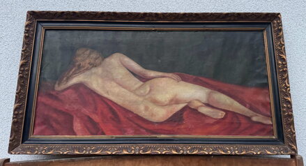 AKT LEŽÍCÍ ŽENY ZEZADU - NEZNÁMÝ AUTOR AKT LEŽÍCÍ ŽENY ZEZADU - NEZNÁMÝ AUTOR