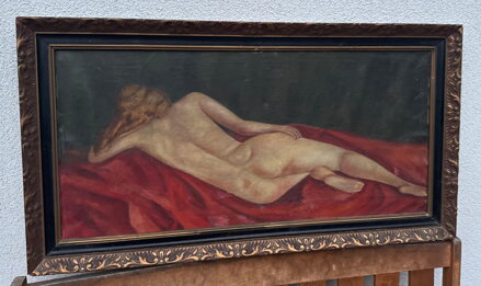 AKT LEŽÍCÍ ŽENY ZEZADU - NEZNÁMÝ AUTOR AKT LEŽÍCÍ ŽENY ZEZADU - NEZNÁMÝ AUTOR