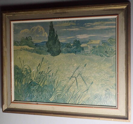 ZELENÉ PŠENIČNÉ POLE S CYPŘIŠEM - REPRODUKCE - VAN GOGH VINCENT WILLEM